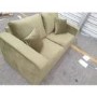 GRADE A2 - Olive Green 2 Seater Sofa Bed - Layton