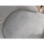 GRADE A2 - Light Grey Velvet Bar Stool with Back - 79cm - Maddy