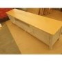 GRADE A2 - Large Grey Solid Wood TV Unit with Storage - TV's up to 77" - Adeline