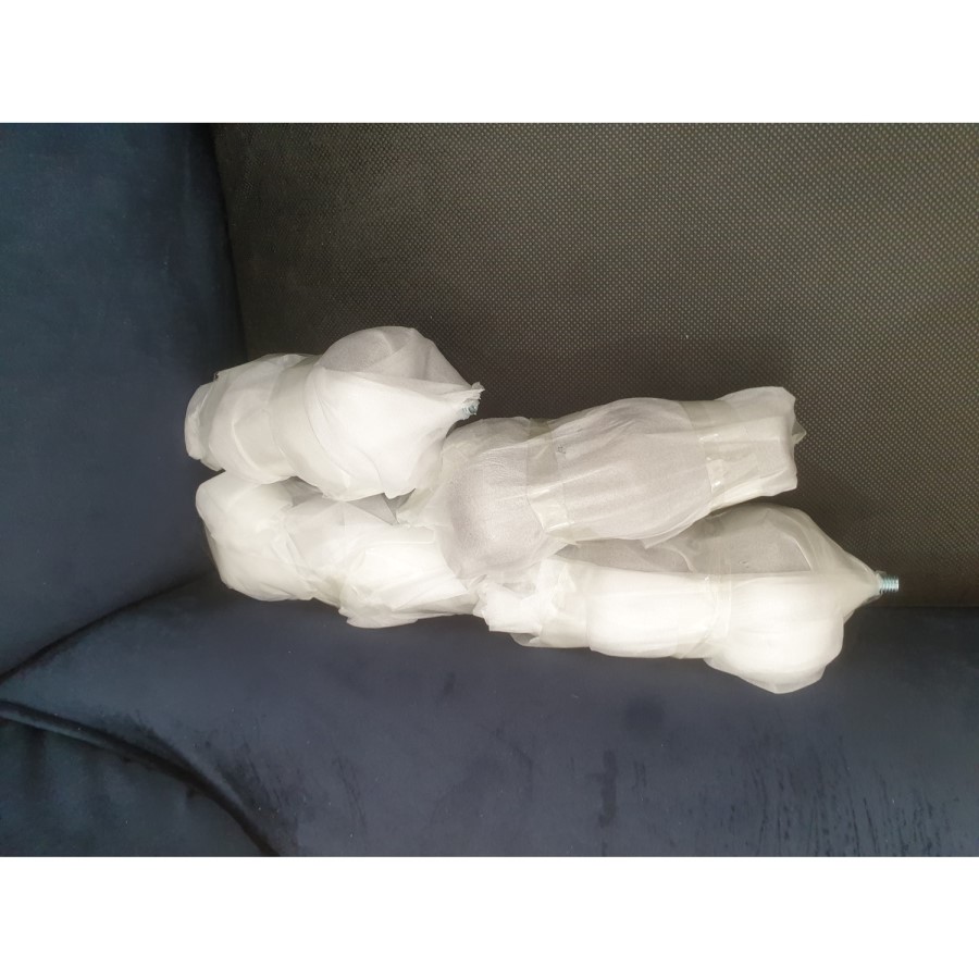 GRADE A2 - Navy Blue Velvet Wingback Armchair - Rupert 