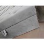 GRADE A2 - Light Grey Velvet Footstool with Ottoman Storage - Inez