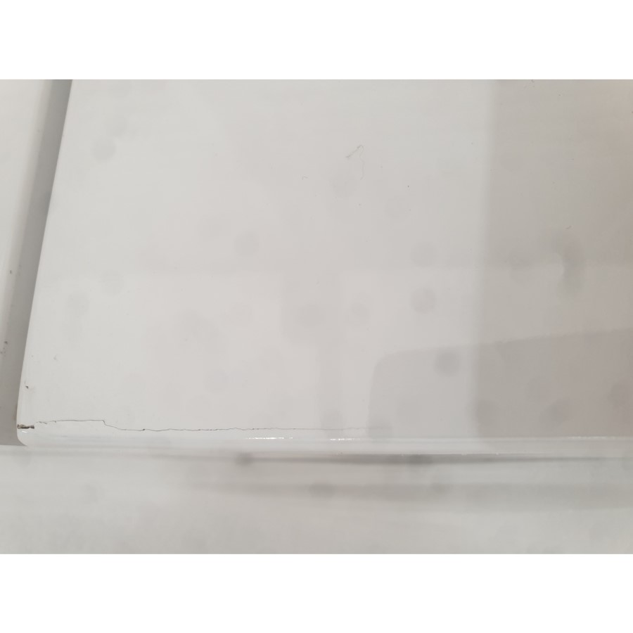 GRADE A2 - Large White Gloss Coffee Table with Storage - Tiffany