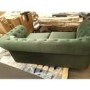 GRADE A3 - Pull-Out Chesterfield Sofa Bed in Green Velvet - Bronte