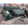 GRADE A2 - Green Velvet 3 Seater L Shaped Sofa in - Right Hand Facing - Idris