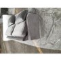 GRADE A2 - Silver Grey Velvet 2 Seater Sofa - Payton 