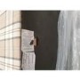 GRADE A2 - Wingback Armchair in Beige Tartan Fabric - Rupert
