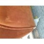 GRADE A2 - 3 Seater Retro Sofa in Orange Velvet- Eli