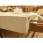 GRADE A2 - White Solid Wood 3 Door Wardrobe with Drawers - Harper