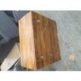 GRADE A2 - Mango Wood Chest of 3 Drawers with Gold Hairpin Legs - Halo