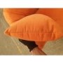 GRADE A2 - Orange Velvet 3 Seater Sofa - Lotti