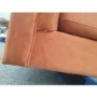 GRADE A2 - Orange Velvet 3 Seater Sofa - Lotti