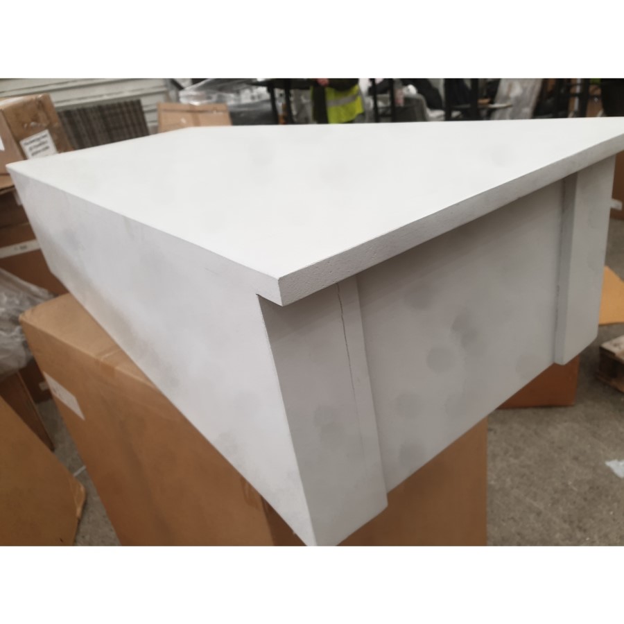 GRADE A2 - Grey Mirrored Boho Dressing Table with 2 Drawers - Alexis