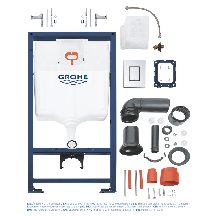 Grohe Conceled Cistern 0.82m 3 in 1 Low Noise Support Frame for Wall Hung WC