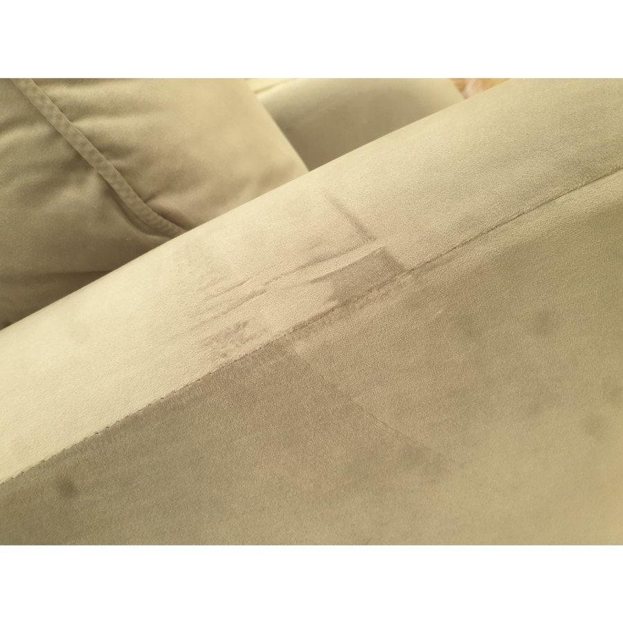 GRADE A2 - Silver Grey Velvet Armchair - Payton