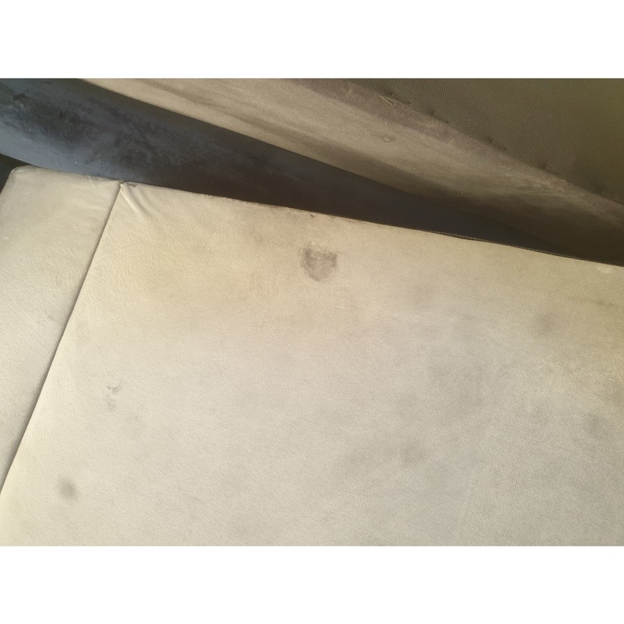 GRADE A2 - Silver Grey Velvet Armchair - Payton