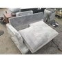 GRADE A2 - Silver Grey Velvet Armchair - Payton