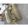 GRADE A2 - Olive Green Velvet Loveseat - Payton