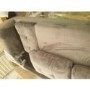 GRADE A2 - Grey L Shaped Sofa Bed in Velvet  - Right Hand Facing - Sutton