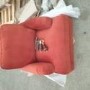 GRADE A2 - Burnt Orange Velvet Armchair - Payton