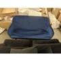 GRADE A2 - Navy Velvet Dining Bench with Back - Seats 2 - Logan