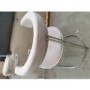 GRADE A2 - Beige Velvet Cantilever Dining Chair - Alana Boutique