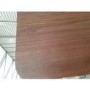 GRADE A3 - Walnut Dining Table with Black Metal Legs - Seats 6 - Cooper