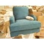 GRADE A2 - Teal Blue Velvet Armchair - Payton
