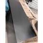 GRADE A2 - Wide Dark Grey Art Deco Chest of 6 Drawers with Legs - Maya