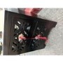GRADE A2 - Black Boho Wooden Mirrored 2 Drawer Bedside Table - Alexis