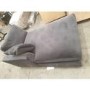 GRADE A2 - 3 Seater Left Hand Facing L Shaped Sofa in Charcoal Grey Velvet - August
