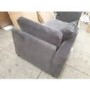 GRADE A2 - 3 Seater Left Hand Facing L Shaped Sofa in Charcoal Grey Velvet - August