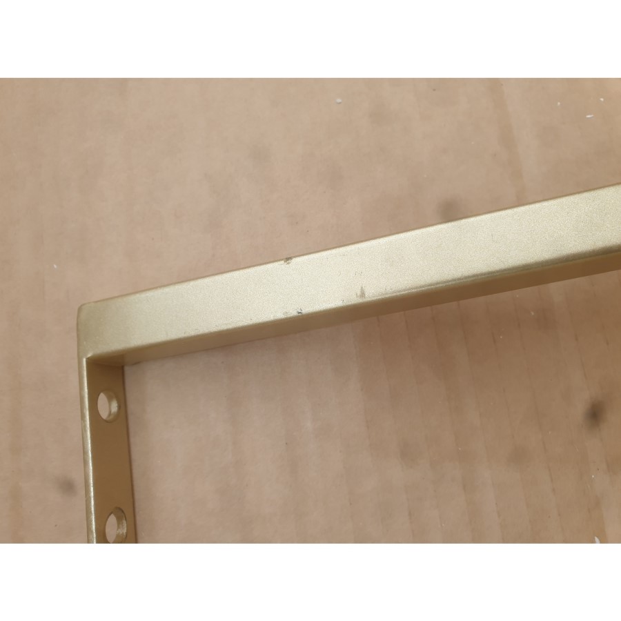 GRADE A2 - White Marble Hexagon Nest of 3 Tables with Gold Base - Foster