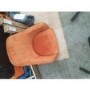 GRADE A2 - Set of 2 Orange Velvet Tub Armchair Dining Chairs - Logan