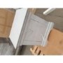 GRADE A2 - Light Grey French Bedside Table with 2 Drawers - Olivia