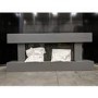 GRADE A2 - Grey Wall Mounted Electric Fireplace Suite with LED Lights - Amberglo