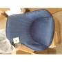 GRADE A2 - Set of 2 Navy Velvet Armchair Dining Chairs - Logan