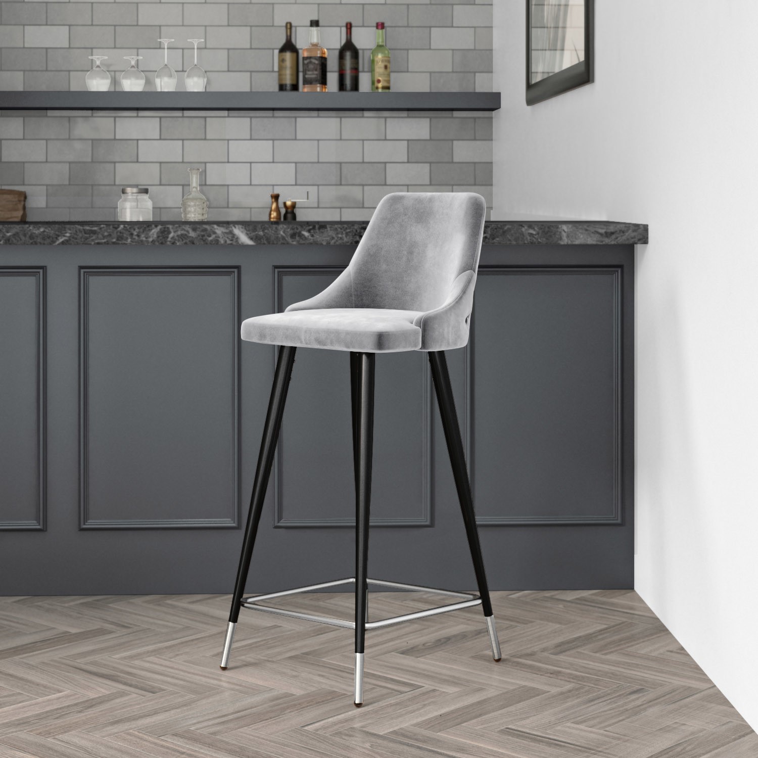 Light grey discount kitchen bar stools