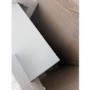 GRADE A2 - Light Grey French Bedside Table with 2 Drawers - Olivia