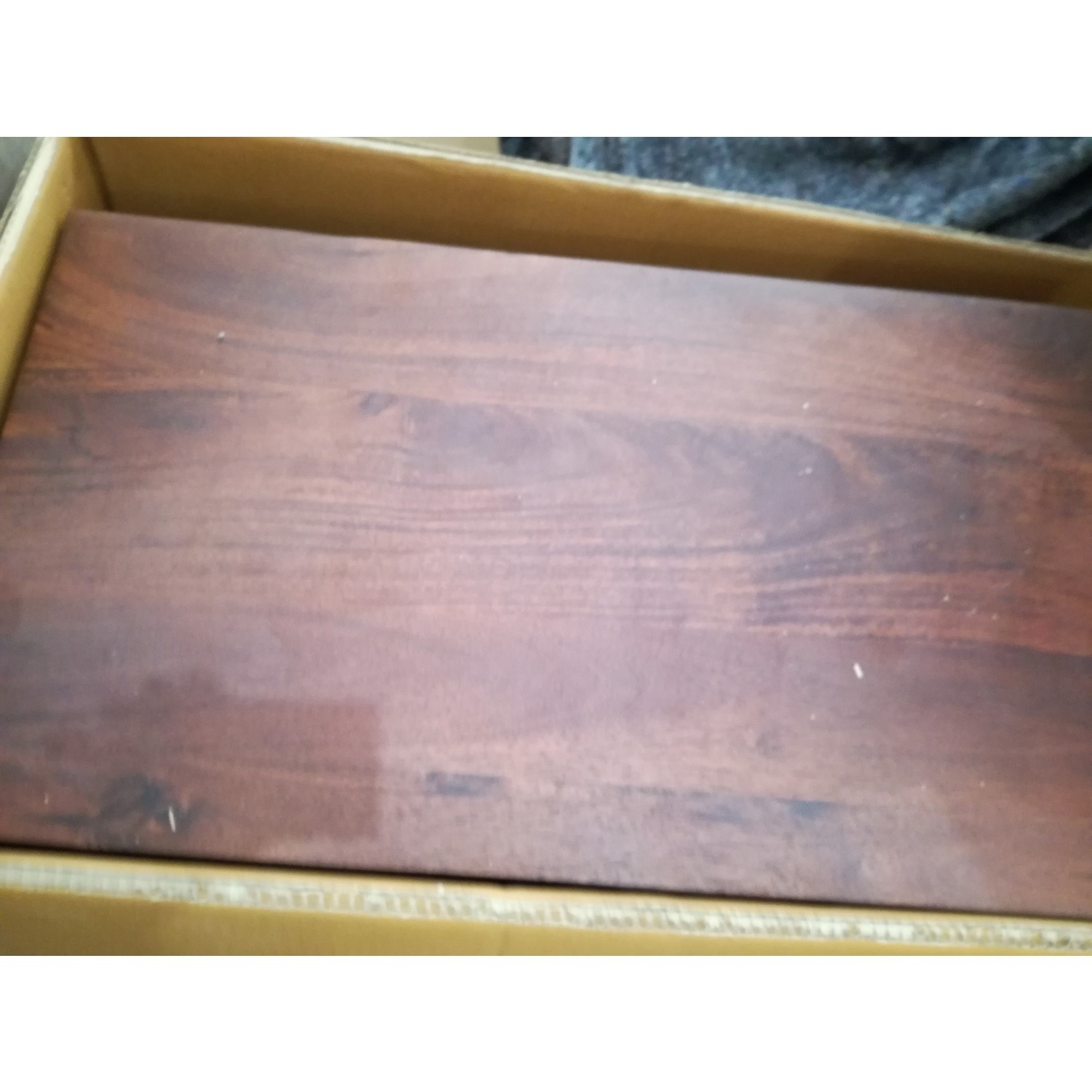 GRADE A2 Small Sideboard in Mango Wood with Gold Inlay Dejan