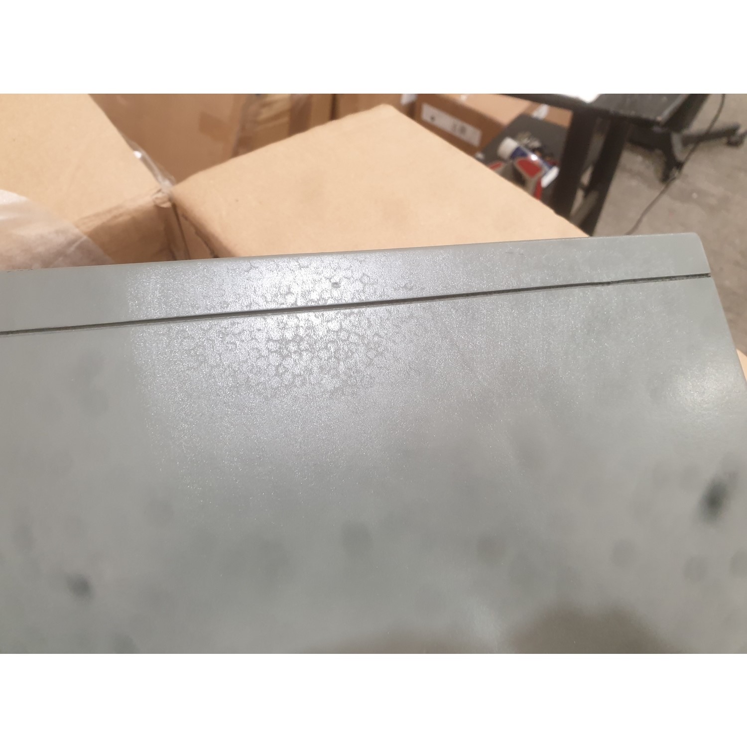 GRADE A2 Narrow Grey Console Table with Drawers Elms Furniture123