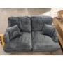 GRADE A2 - Petrol Blue Velvet 2 Seater Sofa - Payton