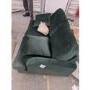 GRADE A2 - Dark Green Velvet 2 Seater Sofa - Payton