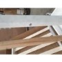 GRADE A2 - White Scandi Pine Wood Convertible Cot Bed - Astelle
