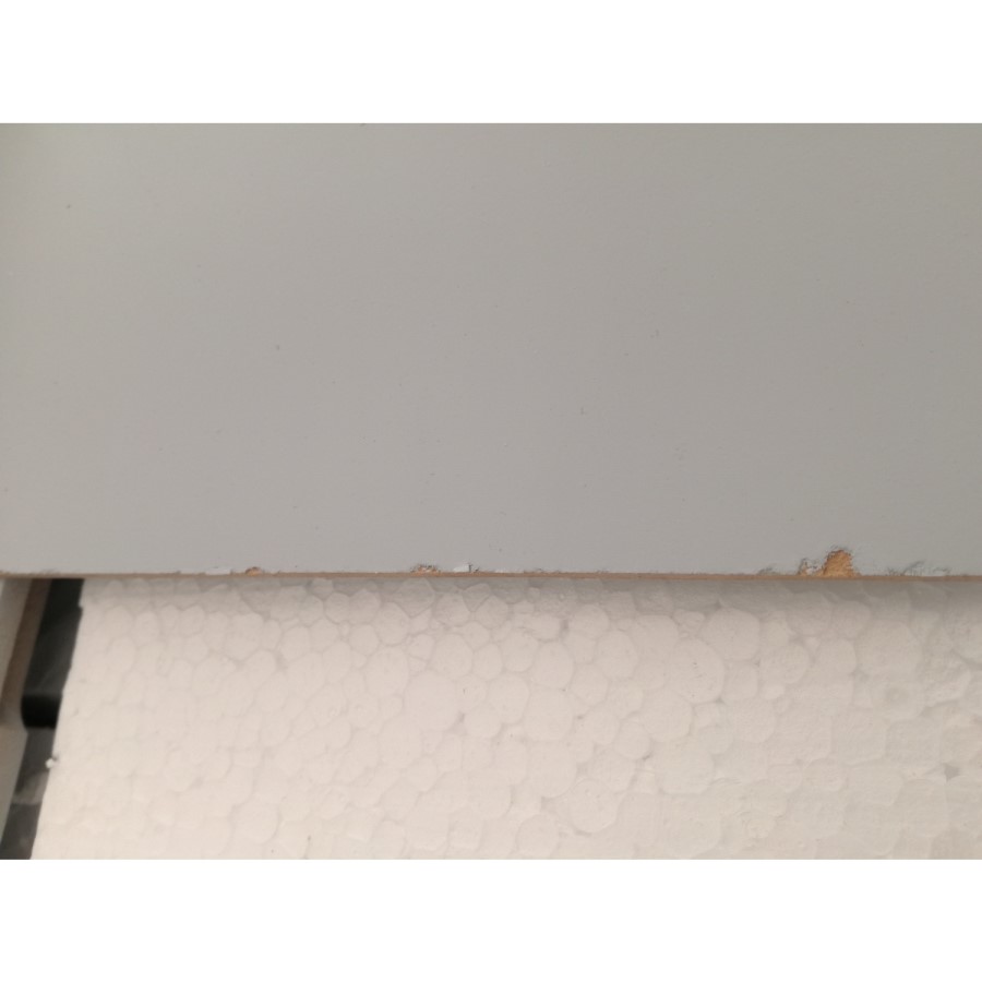 GRADE A2 - Grey 3 Drawer Bedside Cabinet - Finch