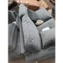 GRADE A2 - 3 Seater Right Hand Facing L Shaped Sofa in Petrol Blue Velvet - Payton