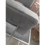 GRADE A2 - Grey Velvet Cantilever Kitchen Stool with Back - 66cm - Alana Boutique