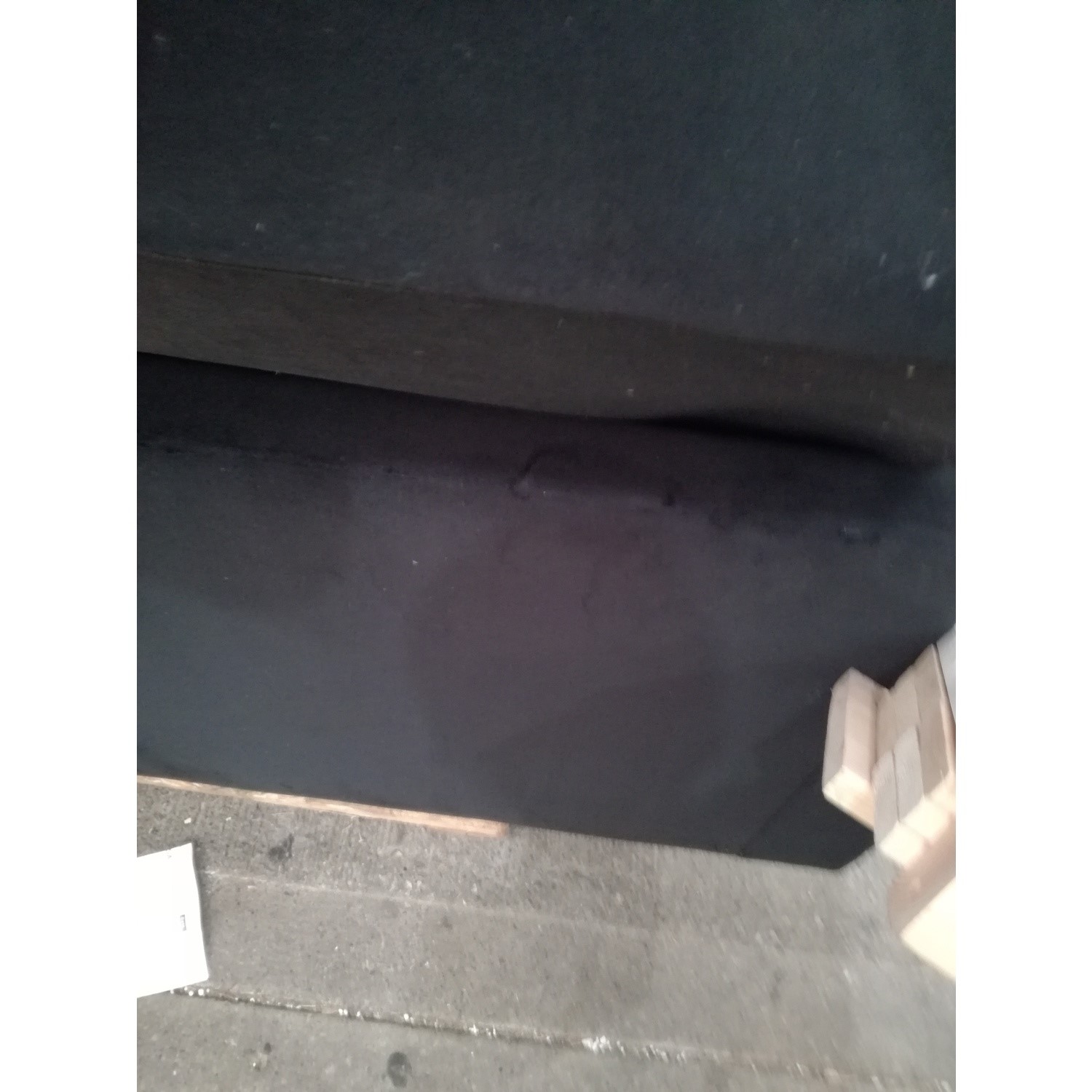 GRADE A2 - 4 Seater Right Hand Facing L Shaped Sofa in Black Velvet ...