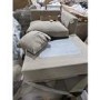 GRADE A2 - 4 Seater Right Hand Facing L Shaped Sofa in Mink Velvet - August