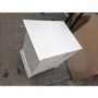 GRADE A2 - White Painted French 2 Drawer Bedside Table - Olivia