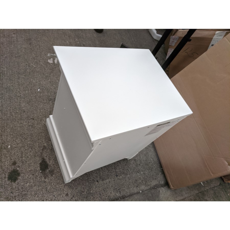 GRADE A2 - White Painted French 2 Drawer Bedside Table - Olivia